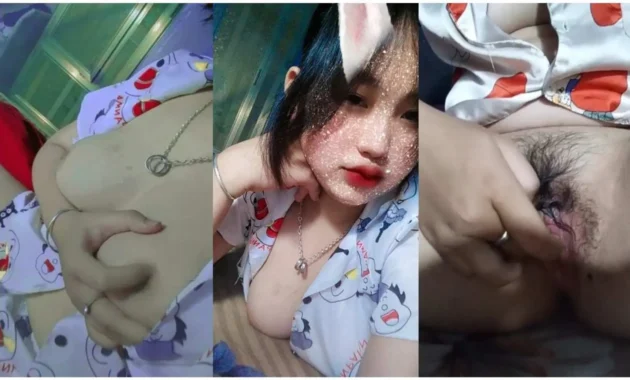 ပိပိအငုံလေးကို ရှယ်ပွတ်ပြတဲ့ ကျောင်းသူလေး